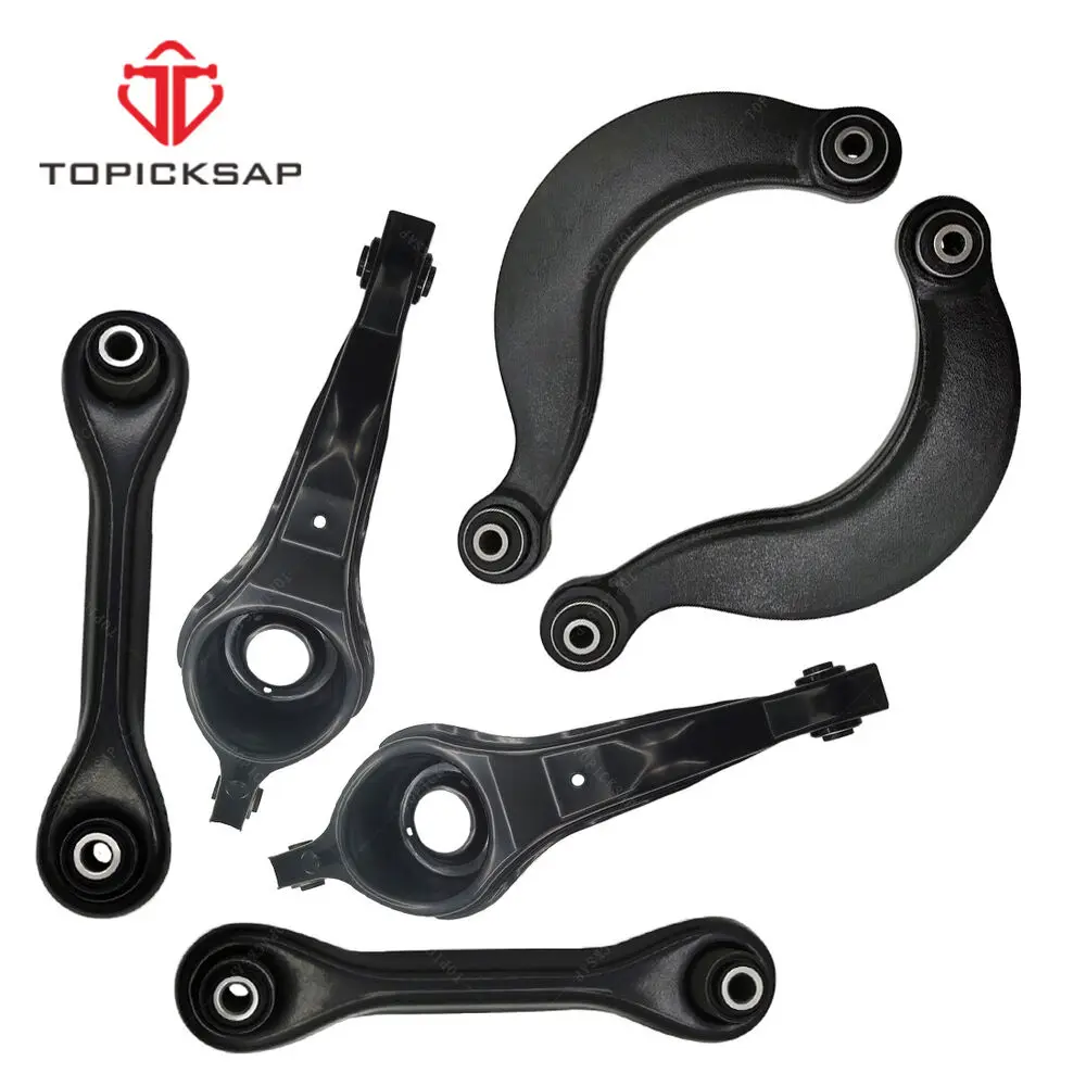 

TOPICKSAP 6pcs Rear Upper & Lower Suspension Control Arms Locating Arms Kit for Mazda 3 2004 2005 2006 2007 - 2013