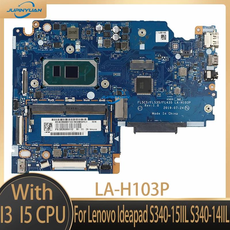 

Original For Lenovo Ideapad S340-15IIL S340-14IIL Motherboard LA-H103P I3-1005G1 I5-1035G1 I7-1065G7 4G 100% Tested Perfectly