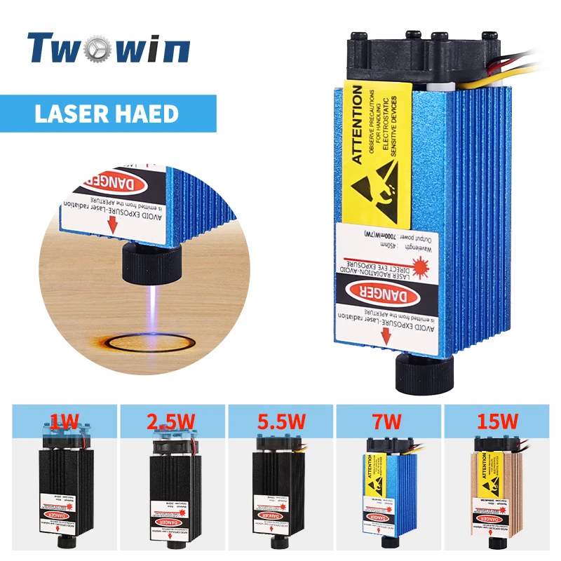 Laser CNC Head Laser Pointer 450nm For DIY Milling Engraver Machine