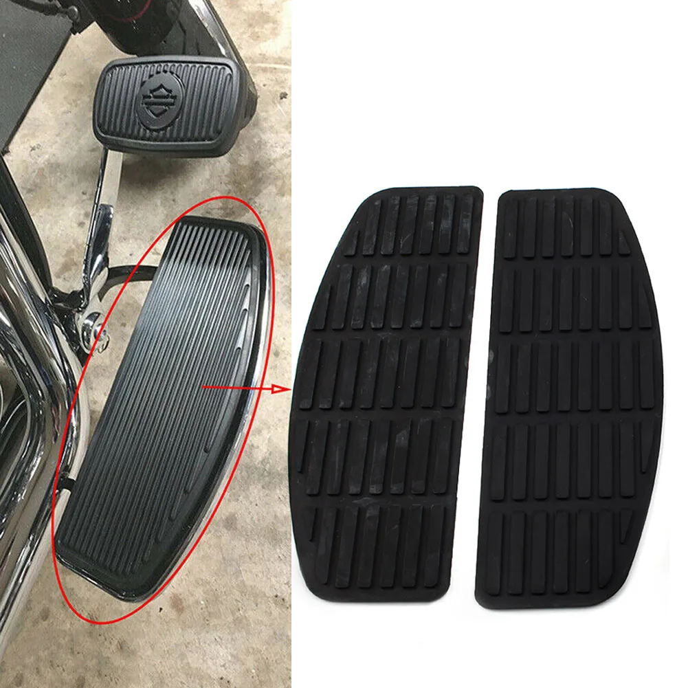 1Pair Motorcycle Front Driver Insert Floorboard Footboards Rubber For