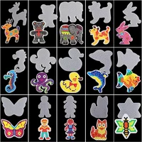 15 Pieces Fuse Beads Boards 5mm Clear Plastic Pegboards with Colorful Cards Kids Craft DIY Toys Perler Hama Beads Pixel Puzzle 1