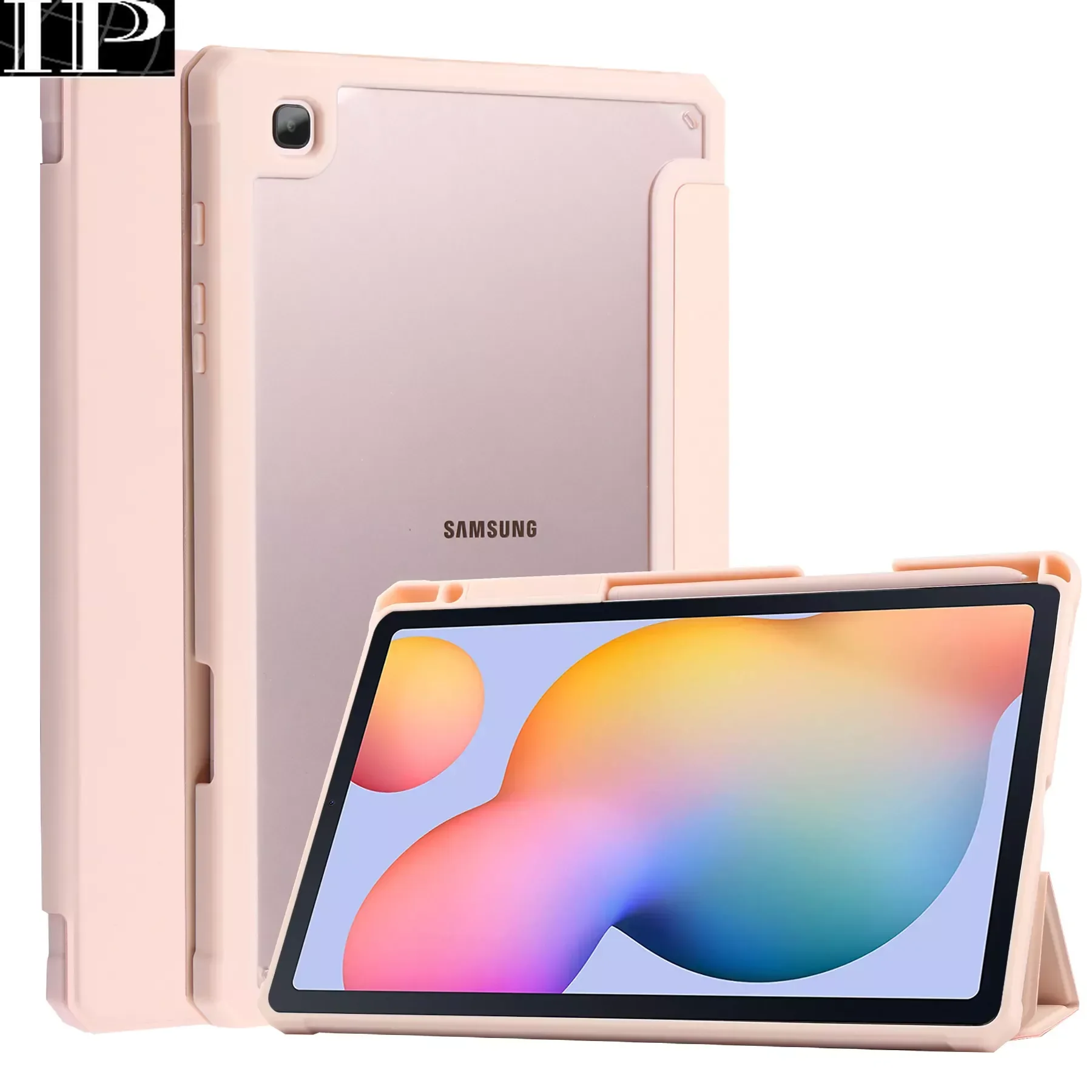 

For Samsung Galaxy Tab S6 Lite 10.4 Galaxy Tab A8 10.5 Tablet case Leather Tri-fold Ultra thin Protective Cover P610 P615 P613