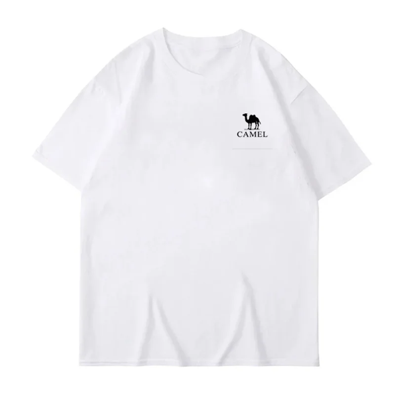 

100% Cotton Short-sleeved T-shirt Summer Casual Loose Top Ins Trend T-shirt