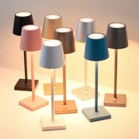 Creative Office Restaurant Bar Table Rechargeable Study Reading Touch Led Desk Light Lamp Usb Charging Port Cordless 1