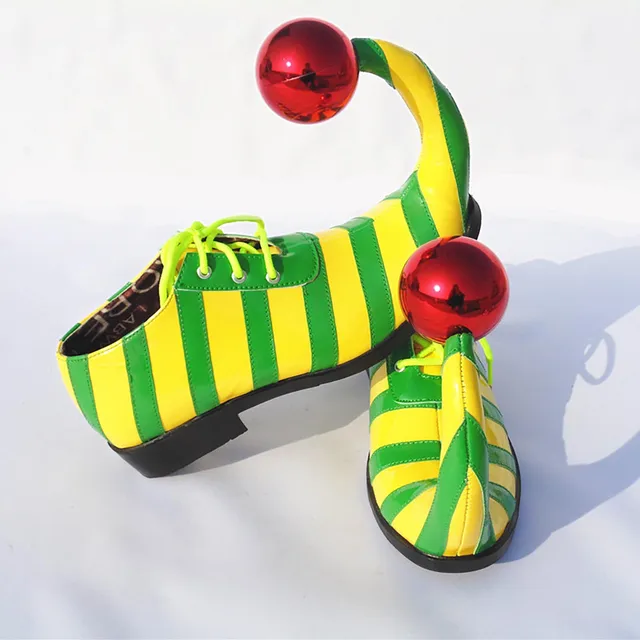 Scarpe Da Clown Per Adulti - Accessorio Costume Carnevale, Taglia Unica, Lunghezza 35cm - Foto 2