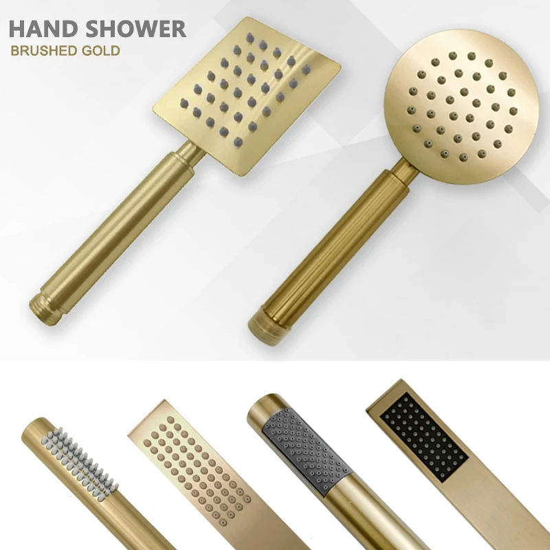 Shower Set Hand Shower High Pressure Rainfall Brass/Stainless Steel Bathroom Fixture Handheld