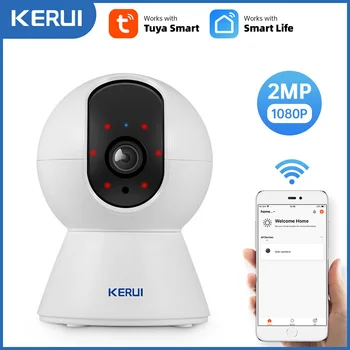 KERUI 투야 스마트 미니 와이파이 IP 카메라, 실내 보안 홈 CCTV 감시 카메라, 2MP, 3MP, 로컬 배송