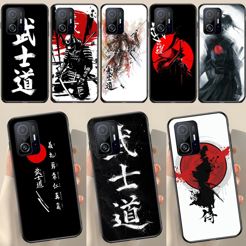 Японский чехол Bushido Samurai для POCO X5 X3 F5 Pro X4 F4 GT M5s C40 F3, чехол для Xiaomi 13 Lite 12 11T 12T Pro 12X