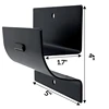 Heavy-Duty Ladder Hanger-Wall Mount Ladder Hooks For Ladder Storage-Wheelbarrow Hangers For Garage Wall-1 Pack Easy To Use 5