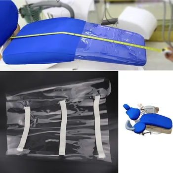 Dental Chair Seat Cover Chair Cover Transparent Dustproof Cover with Protective Elastic Straps Dentistry Accessories