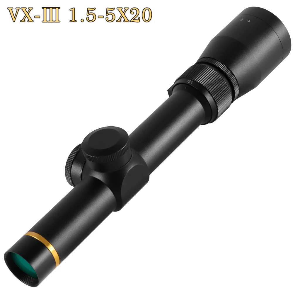 Tactical Optics VX-3i 1.5-5X20 mm Duplex Mil-dot Reticle Rifle Scope Hunting Sight HD Aseismatic Single Barrel Riflescopes rifle scope