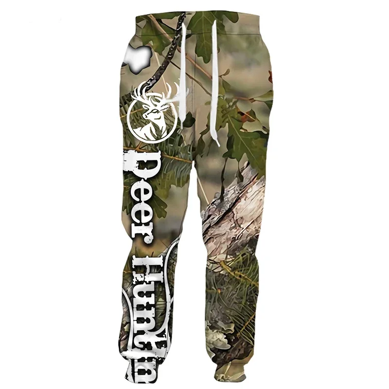 

New Spring and Autumn Men's Pants Animal Hunting 3D Printing Fashion Sports Pants Unisex Harajuku Leisure Sports Jogging Pants