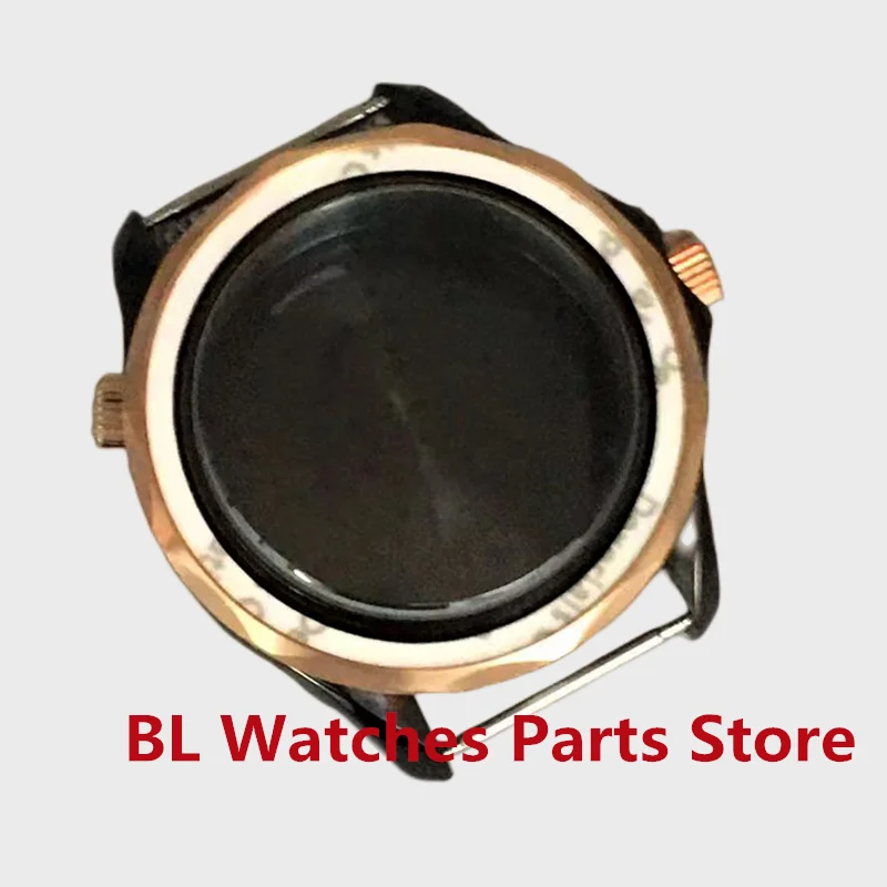 

BL 41mm Watch Case Rose Gold Bezel Sapphire Glass Fit NH34 NH35 NH36 ETA2824 2836 Miyota8215 PT5000 Mingzhu DG2813 3804 Movement