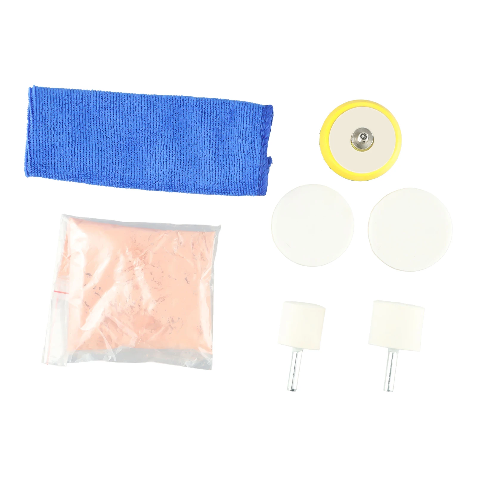 1set Scratch Remover Glass Polishing Kit Universal Cerium Oxide Powder DIY Repair Kit Polishing Wheel Set Accessories