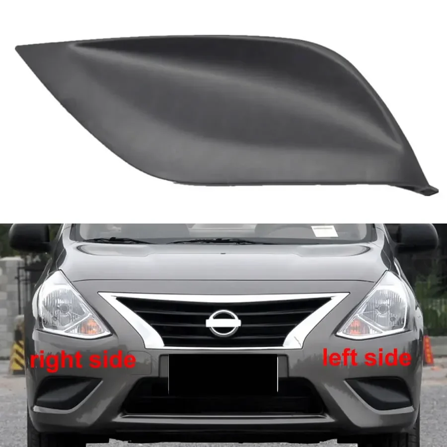 

Противотуманная фара для Nissan Sunny 2014, 2015, 2016, 2017, 2018, 2019, без отверстий, рамка переднего нижнего бампера, решетка вентиляции автомобиля, противотуманная фара, задняя крышка