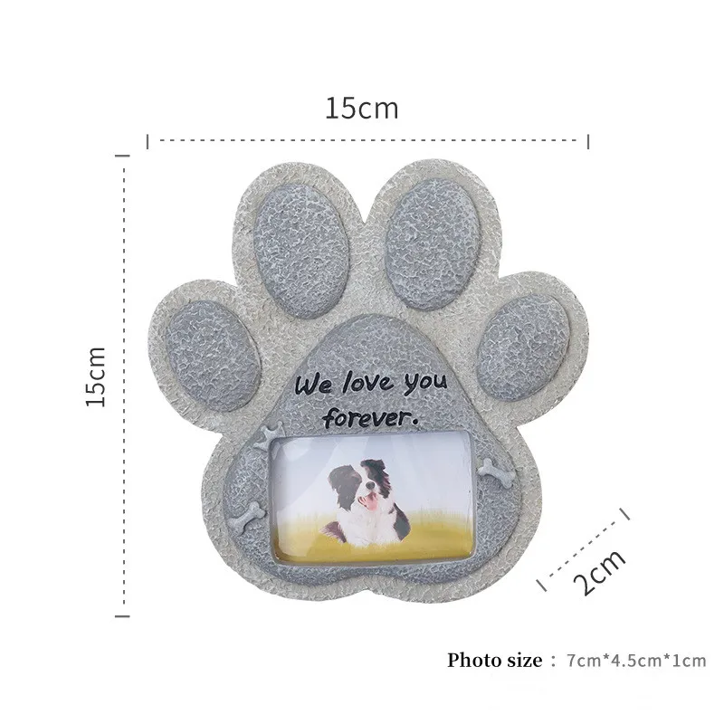 Pet Dog Tombstone Creative Resin Simulation Memorial Stone Cat Tombstone Small Animal Sacrifice Monument Handicraft Ornaments dog memorial statue