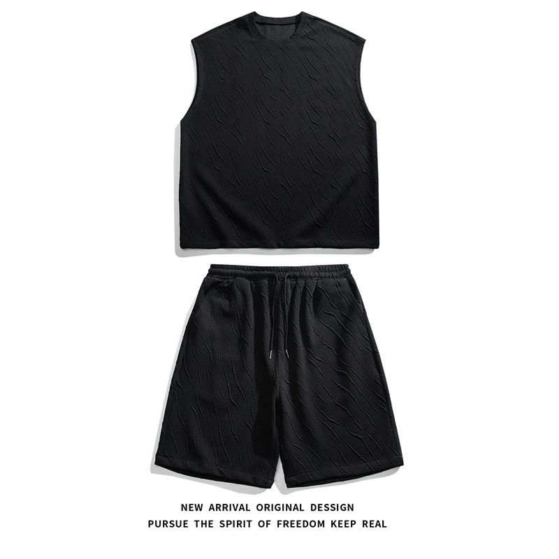 New Men Streetwear Korean Fashion Suits Tshirts Outfit Shorts 2 Piece Set Tracksuits Suit Alt Outfits Tracksuit Clothing XXXXXL 6