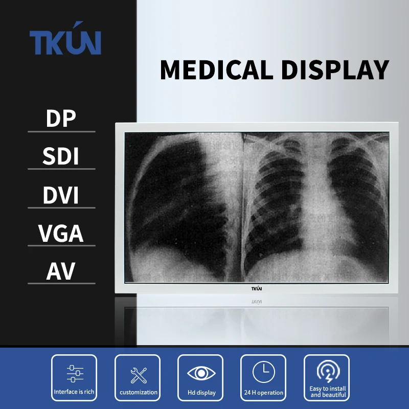 

TKUN 23.8/27 Inch High-definition Medical Display Surgical Display Can be Customized SDI Multiple Interfaces 4K Monitor