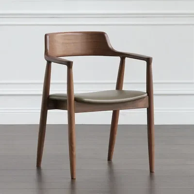 

2023 Year New Aoliviya Official New Solid Wood Dining Chair Nordic Minimalist Presidential Chair Restaurant Negotiation Desk Cha