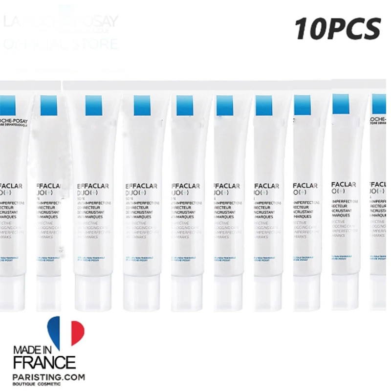 

10pcs Effaclar Duo+ Acne Treatment Cream Acne Spots Marks Repair Oil Control Moisturizing Repair Face Care Serum 40ml