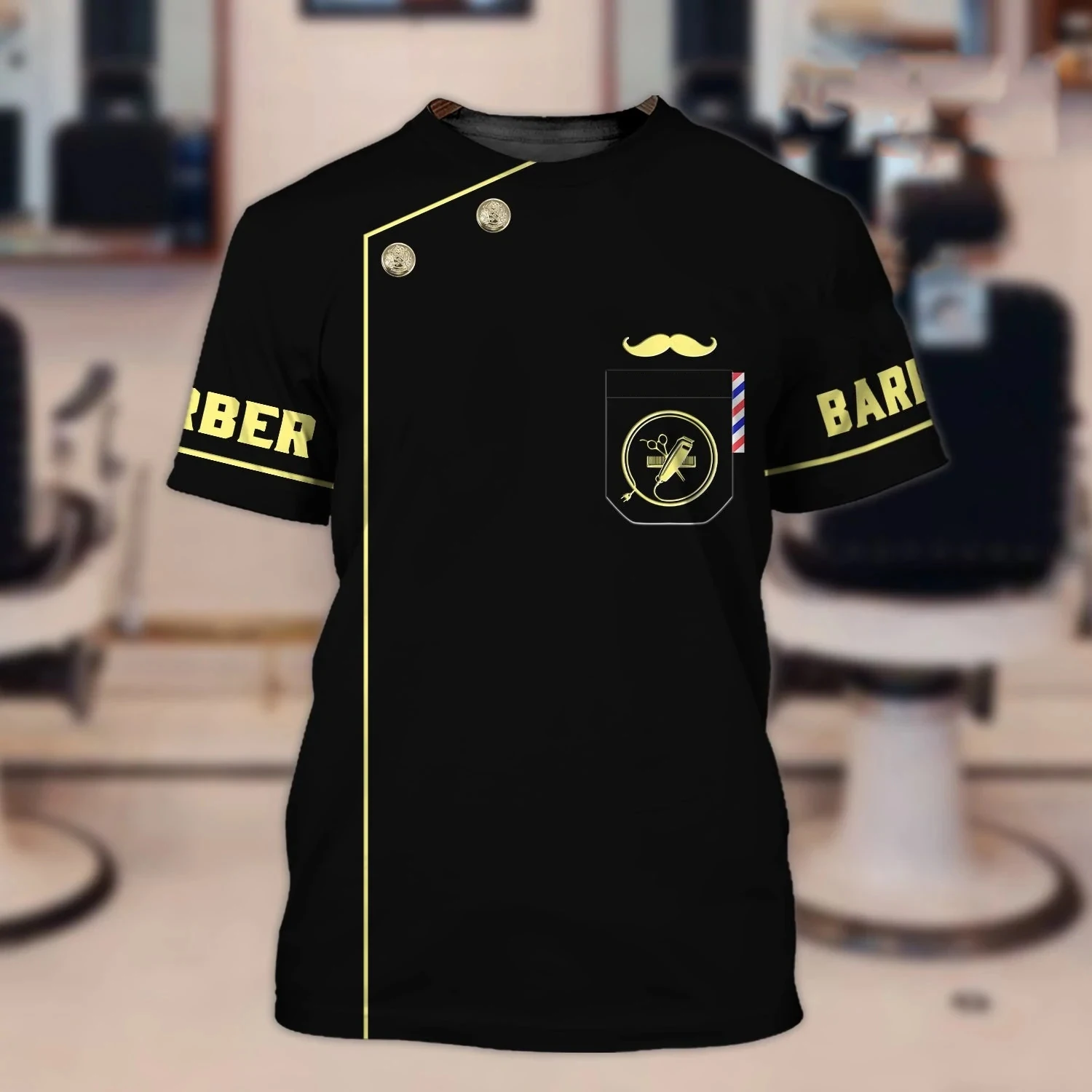 ★MAINBOOTH★Barber Bears T-shirt(CREAM)★正規品/直送料込 S670644ed216448daa481123f20027