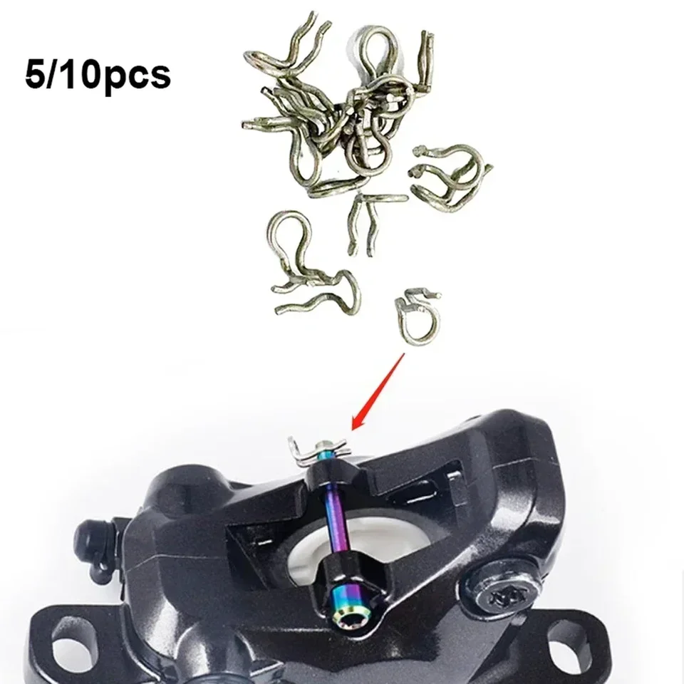 rockible Clip a Molla di Fissaggio per Pinza Bici da 10 Pezzi, Clip a Molla di Ricambio per Carichi Pesanti per La Riparazione delle Pastiglie dei