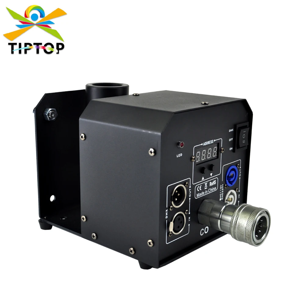 

TIPTOP Новое многоугольное направление Magic FX Mini Stage CO2 Jet Machine DMX512 управление с ручкой быстроразъемный фитинг