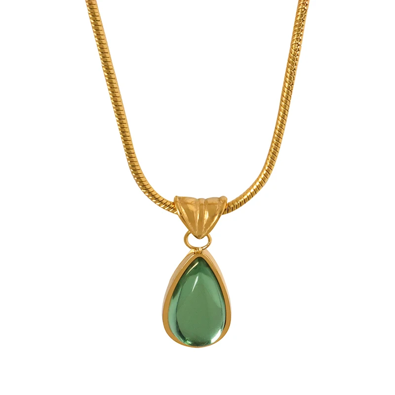Set di gioielli etnici vinatge Set di orecchini di collana con ciondolo in pietra turchese di lusso di moda Set di gioielli eleganti per fedi nuziali da donna acquista in modo economico