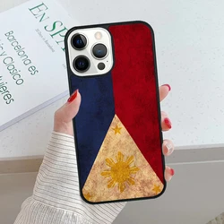 Philippines Flag Black Plastic Phone Case for iPhone 12 or12 Pro (1)