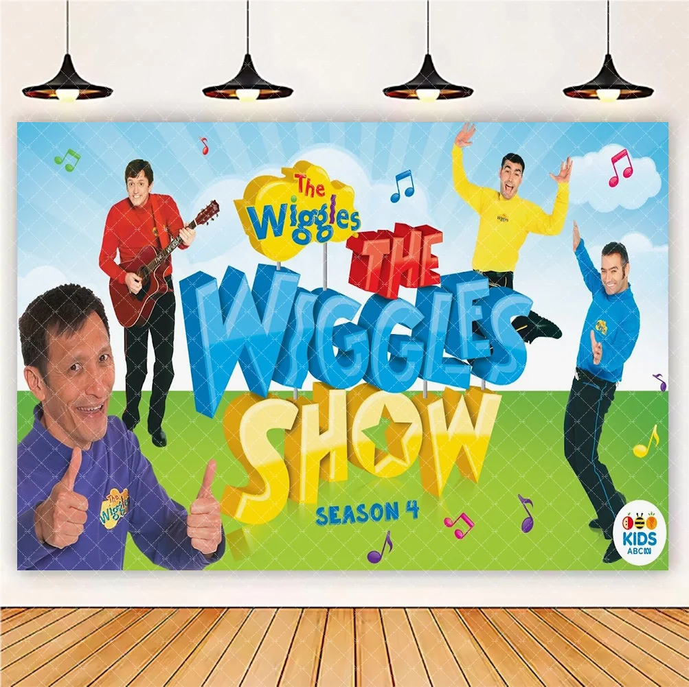 Die Wiggles Thema Hintergrund Frühe Bildung Musik Party Dekorationen Kinder Geburtstag Liefert Baby Dusche Requisiten Booth Foto Studio – Detail 5