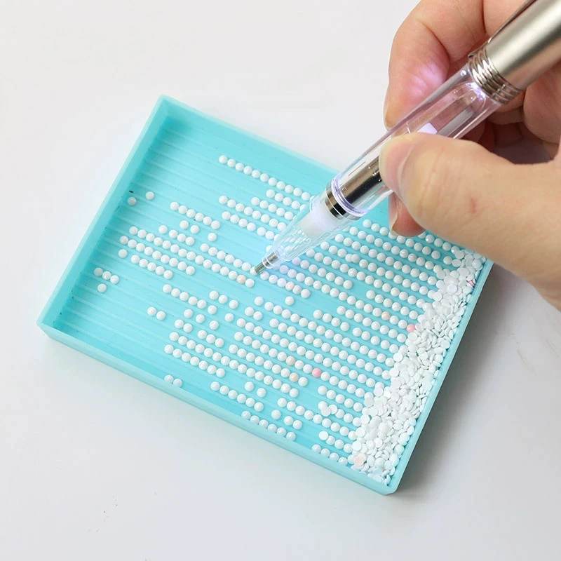 Metal Luminous Point Diamond Pen Dot Diamond Pen Tool Colorful DIY Handmade Painting Dot Drill LED Lighting