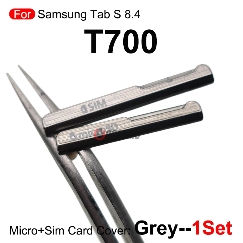 삼성 갤럭시 탭 S 8.4'' T700 SM-T700 측면 버튼 키용 블랙 골드 전원 볼륨 버튼 마이크로 SIM 카드 코브 교체