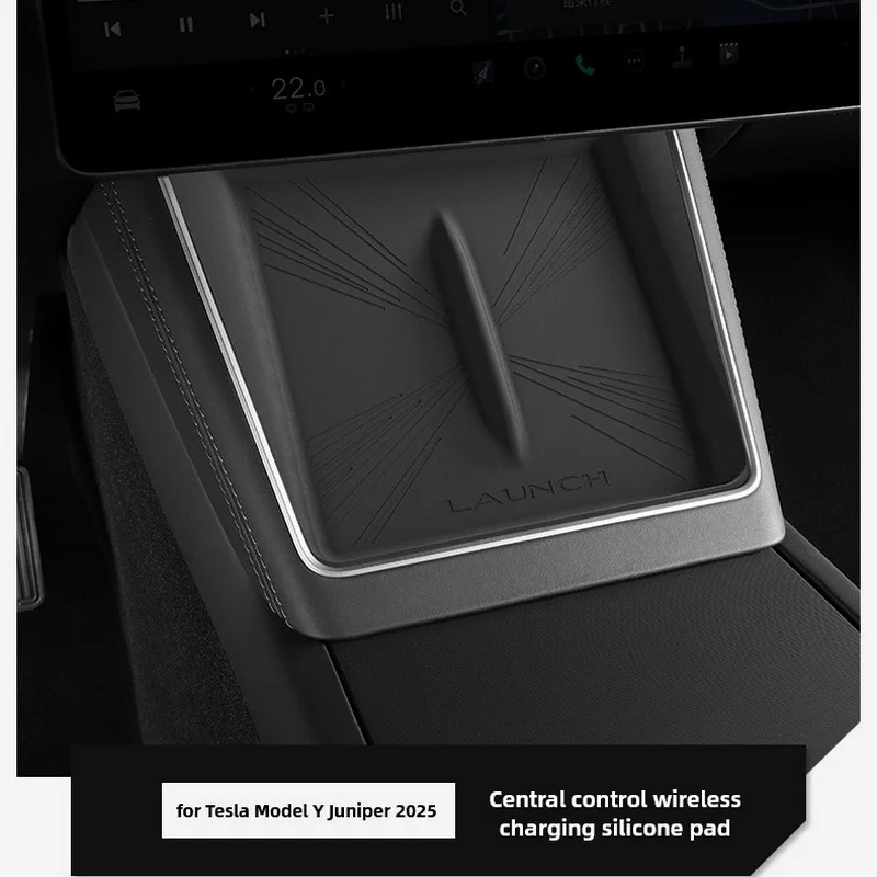 Juniper Silicone Anti-Slip Wireless Charging Console Mat - Dustproof Car Accessory