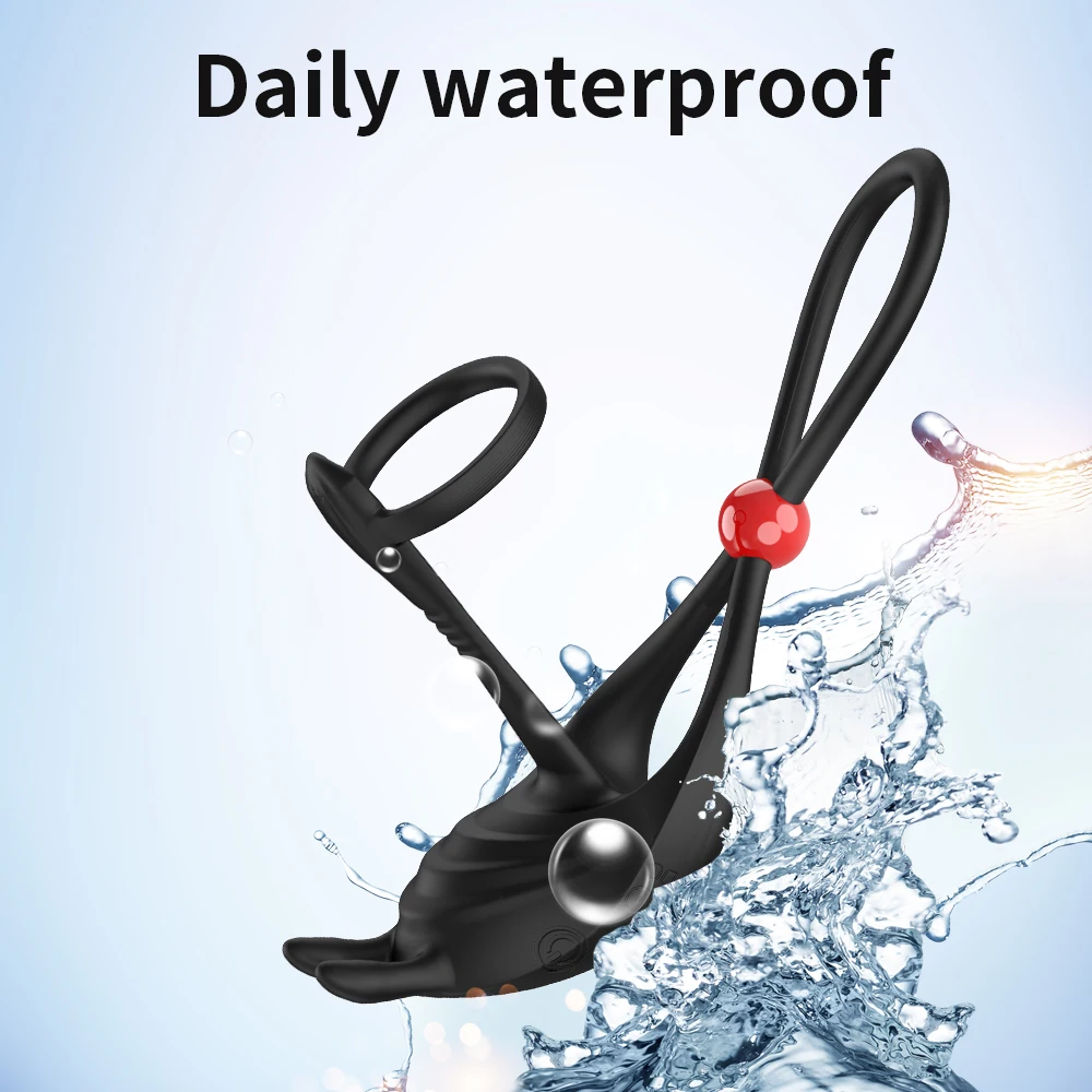 Ring Delay Ejaculation Wireless Remote Control Stimulator Massager Vibrator Sex Toys for Men Couple_voghion.com