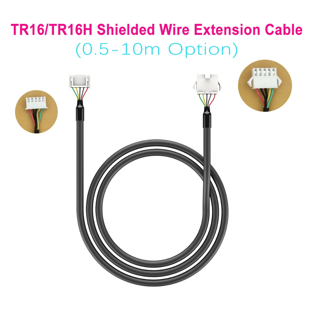 

0.5-10M Options XH2.54 Shielded Wire Extension Cable Dedicated to TR16/TR16H Battery Capacity Indicator Coulomb Meter Coulometer