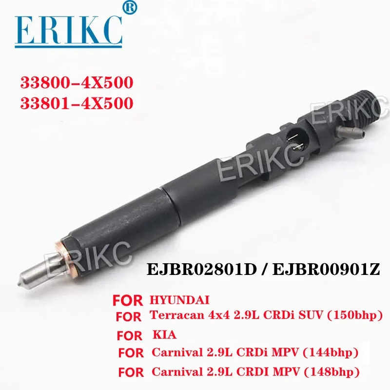 

Топливные форсунки ERIKC ejbr0285000 для автомобилей, EJBR00901Z 33801-4X500 33800-4X500 для HYUNDAI KIA Euro 3