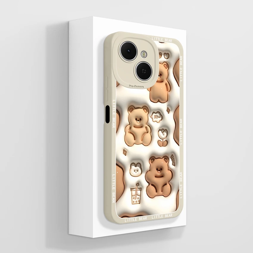 Cute Rabbit Shockproof Silicone Phone Case - Tecno Spark 40C