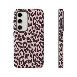 Pink Leopard Print Tough Phone Case - Samsung S24FE (P1534)