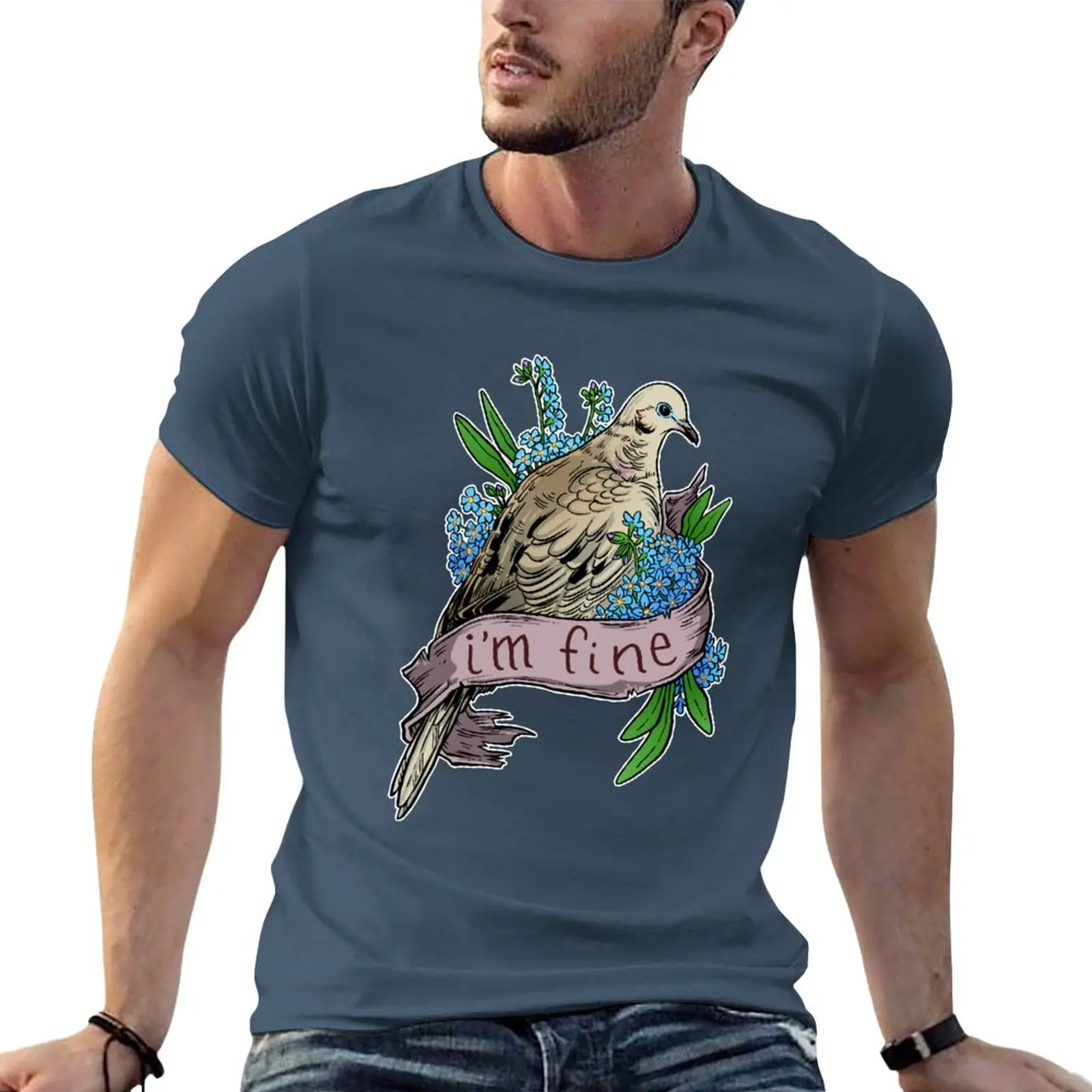 

I'm Fine T-Shirt boys animal print shirt plus sizes mens tall t shirts