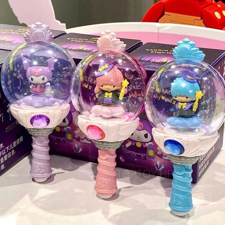 

Sanrio Fantasy Magic Fairy Wand Blind Box Anime Figure Pochacco Hello Kitty Kuromi Mystery Box Toy Ornaments Hand-made Gift