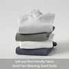 8 Pairs of Men's Spring and Autumn Pure Color Simple Ear Protection Fashionable Versatile College Style Summer Breathable Socks 4