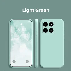 Liquid Silicone Phone Bumper Case - Soft and Original Protective Cover for Honor 400 smart (Light Green)