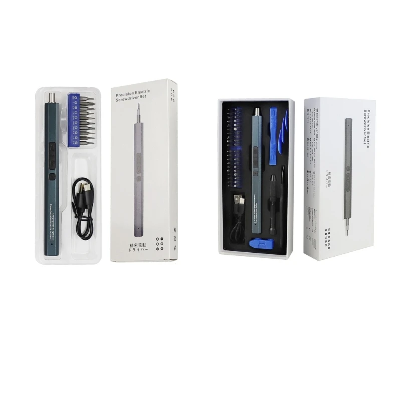 

12 in 1 Electric Screwdriver with 330mA Battery USB Rechargeable Perfect for Disassembling Digital Devices