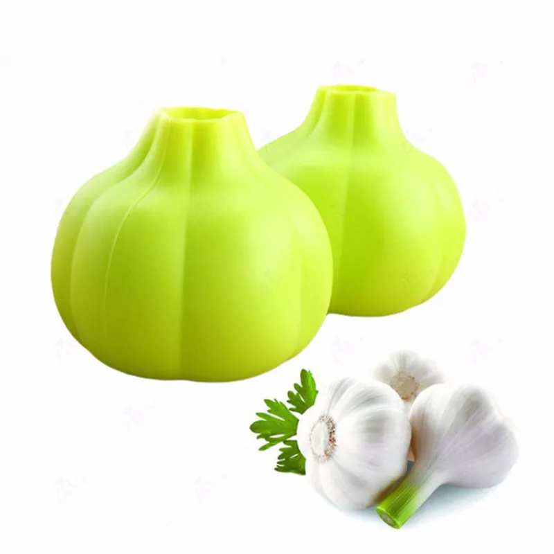 2pcs Creative Food Grade Silicone Garlic Peeler Garlic Press Super Soft Garlic Peeler Home Kitchen Accessories