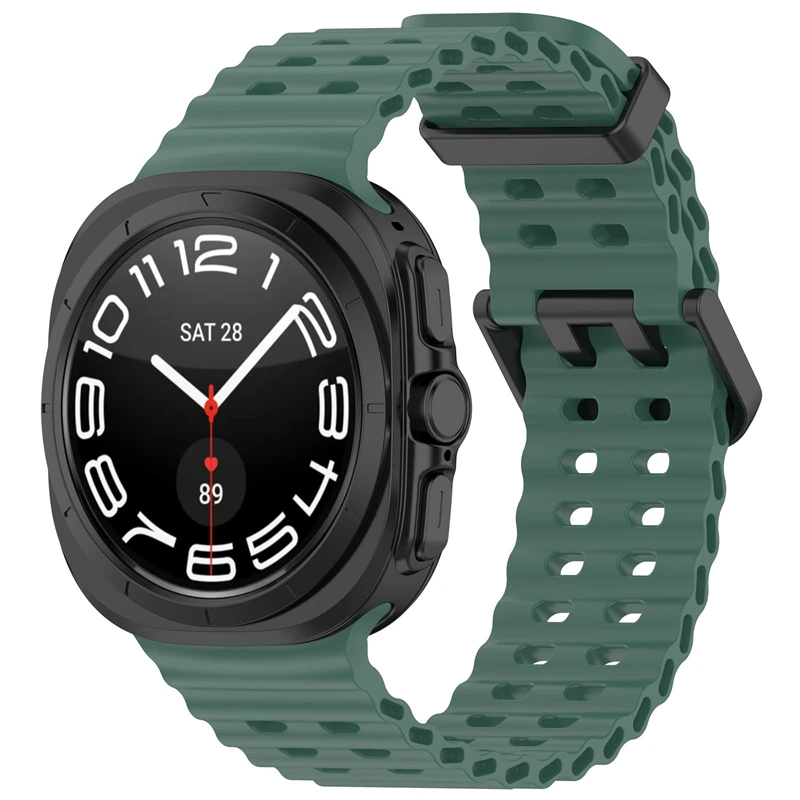 Silicone Sports Strap for 47mm Watch - Soft and Adjustable Bracelet Band for Men and Women