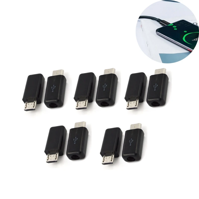 Adattatori Usb Tipo C Connettore Micro Usb Maschio A 5 Pin Per Caricabatterie Cavo Alimentazione Mouse Dropship