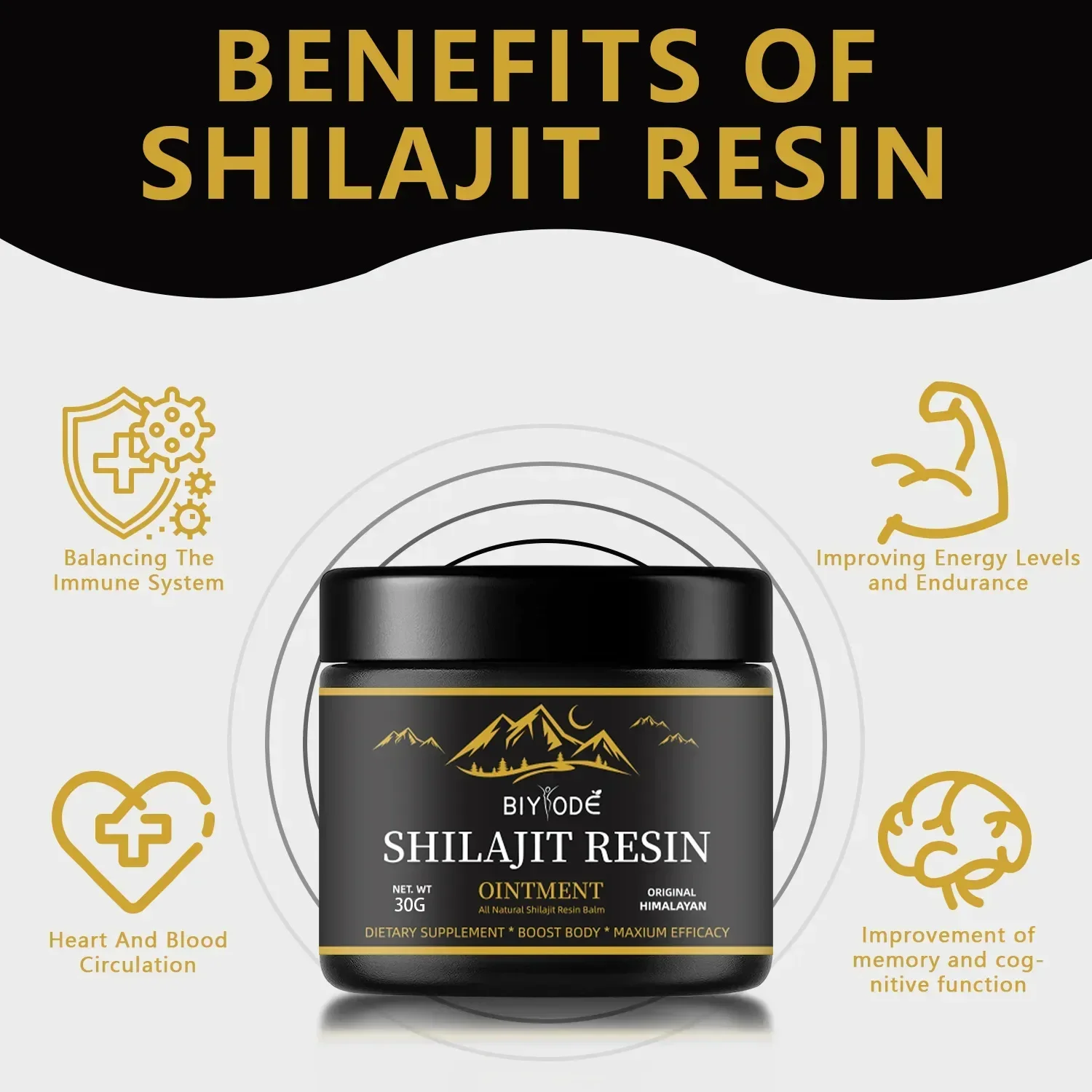 

Shilajit pur de l'Himalaya, acide Fulvique naturel ,shilajit resin paste