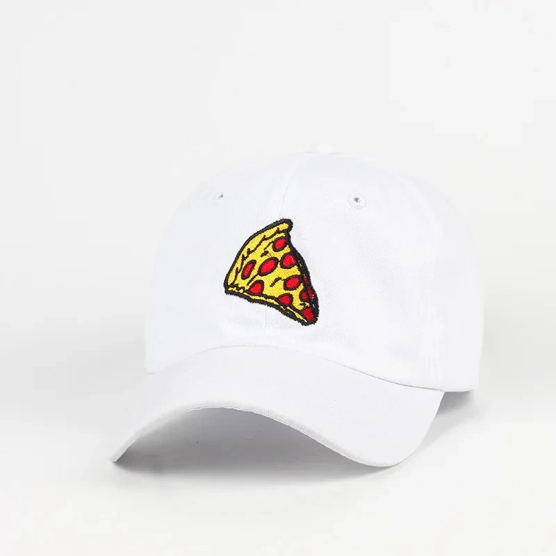 Unisex-Baseballkappe mit Pizza-Stickerei, verstellbare Papa-Mütze für Damen und Herren – Detail 7