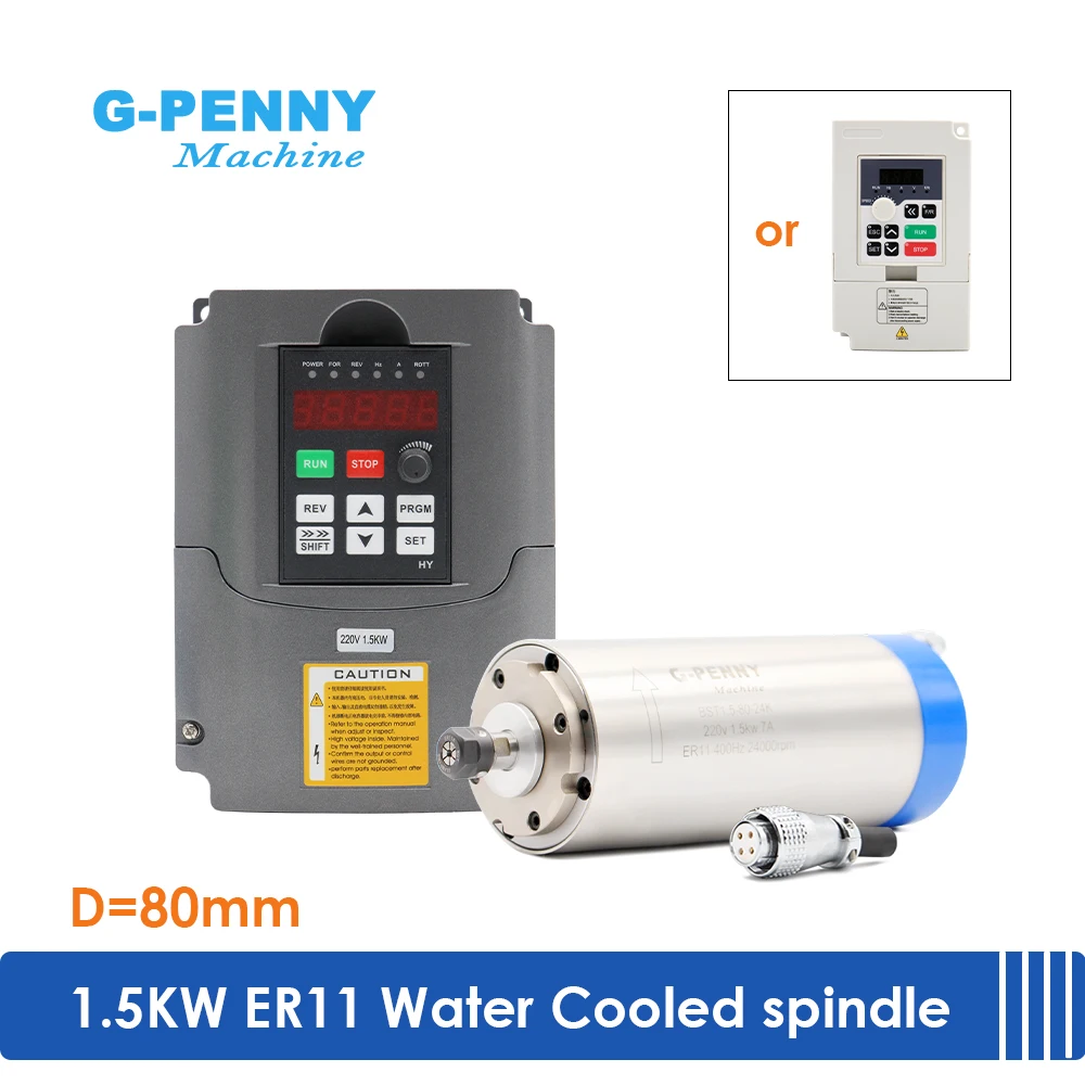 G Penny Water Cooled Spindle Kit 1.5kw ER11 Water Cooling Motor 4 pcs