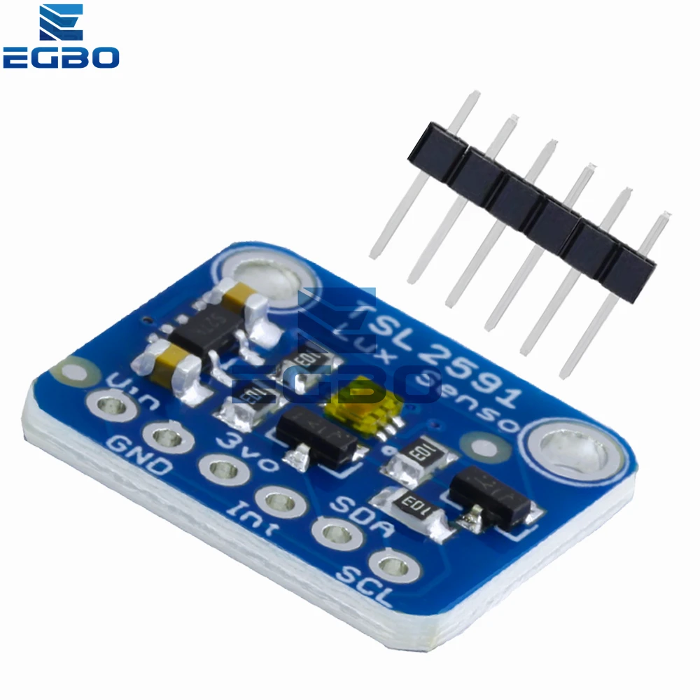 1~10PCS TSL2591 IIC I2C Light Sensor Breakout Module High Dynamic Range Digital Board TSL25911FN 3.3V 5V Diy Electronic EGBO 6